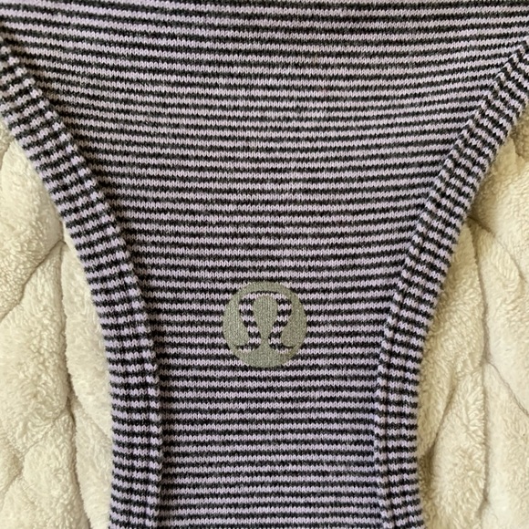 Lululemon blue and white stripe tank top - Picture 3 of 3